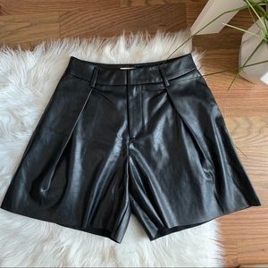 Choosy vegan leather shorts in size 4 or 27 waist